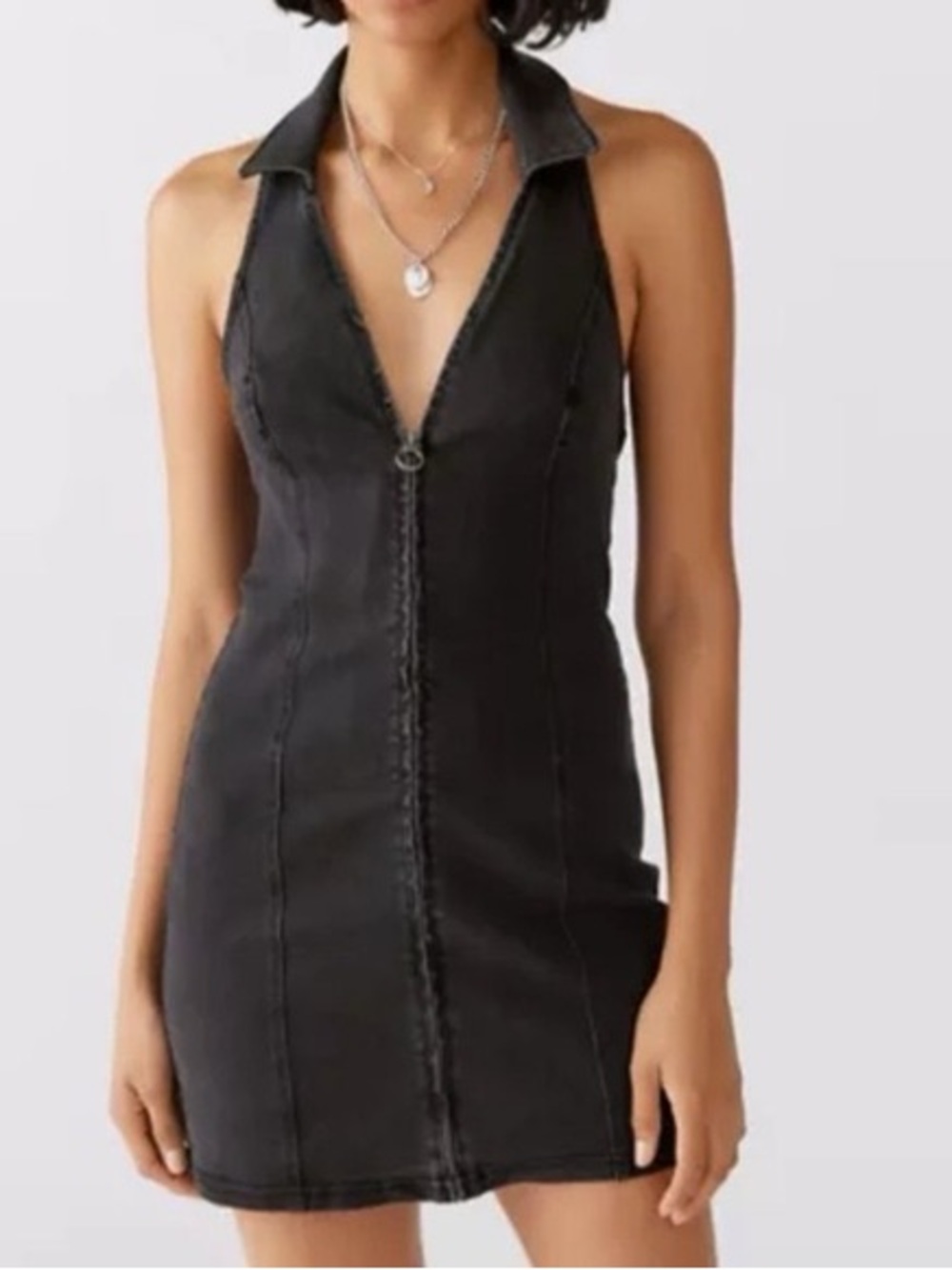 UO Caro Denim Mini Dress